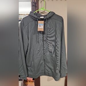 (53) Nike Charcoal Zip-Up Hoodie